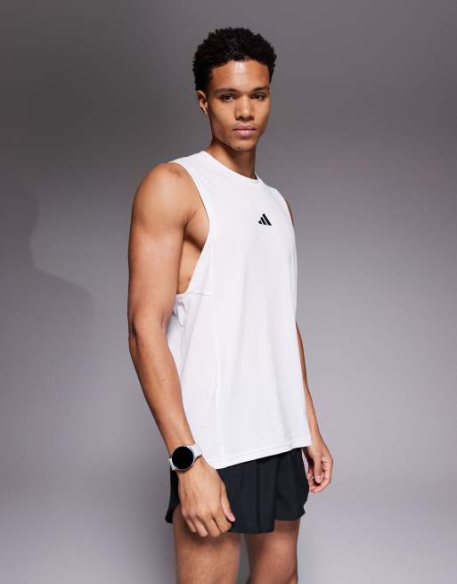 adidas Performance – Designed for Training – Vitt träningslinne, 5 av 5