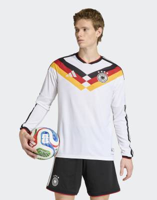 Performance - Deutschland 26 - Langärmliges Authentic-Heimtrikot in Weiß Weiß XL