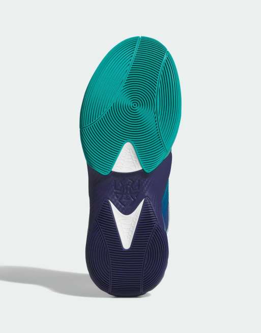 adidas performance D.o.n. issue 7 in pure teal / cloud white / dark, 4 of 4