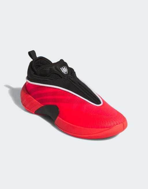 adidas Performance – D.o.n. – Issue 7 – Röda, svarta och vita träningsskor