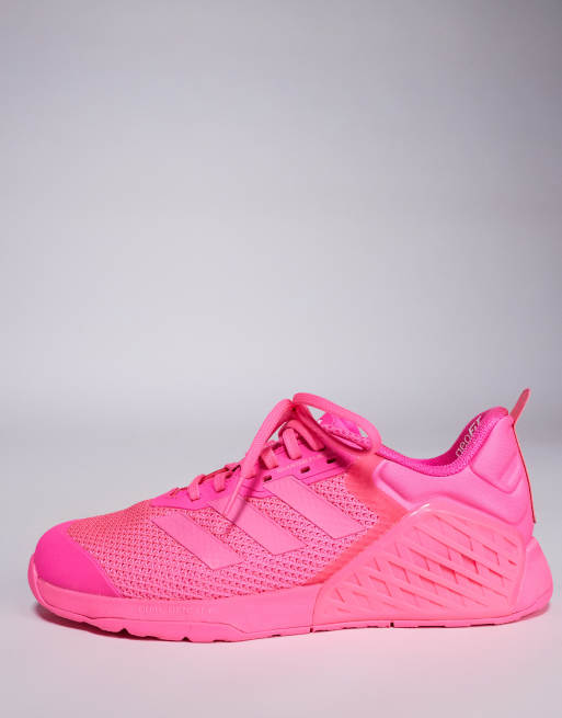 adidas Performance Dropset sneakers in bright pink ASOS