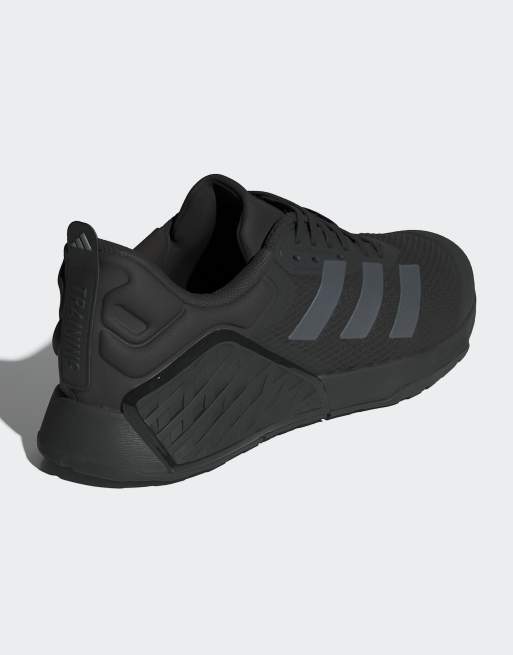 adidas Performance – Dropset 3 – Sportschuhe fürs Krafttraining in Kernschwarz / graue Vier / Grau, 3 von 4