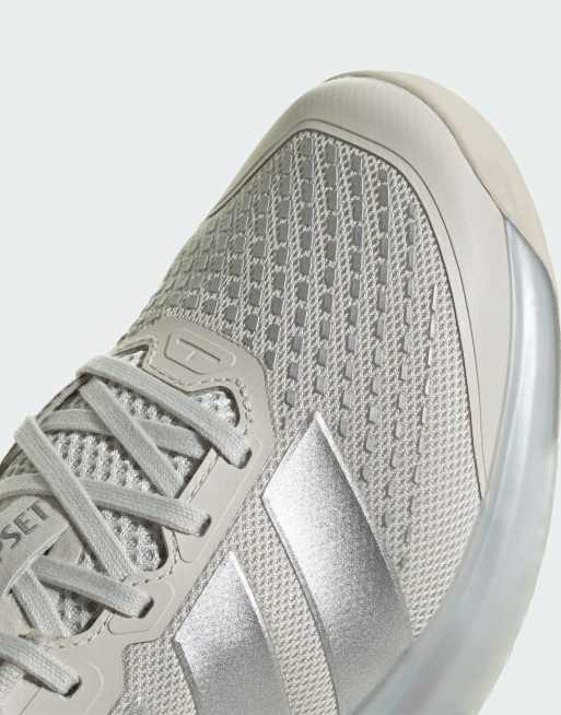 adidas Performance Dropset 4 chaussures d'entraînement grises et argentées, 4 de 5