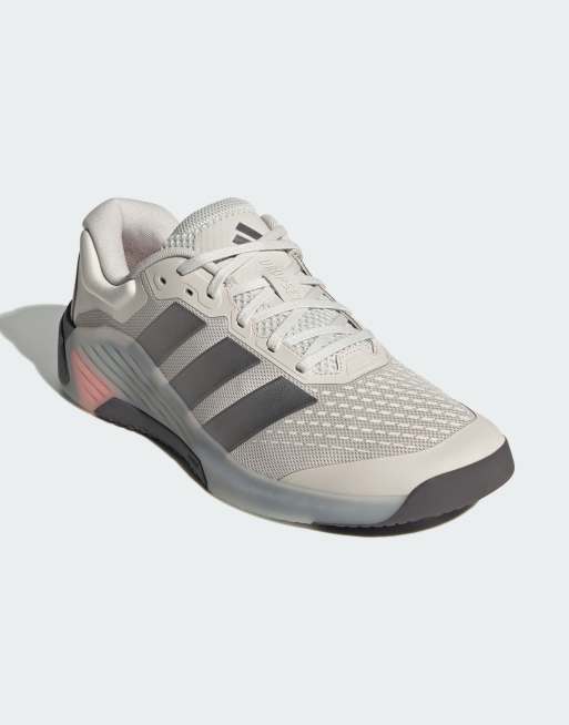 adidas performance - Dropset 4 - Scarpe da allenamento color crema e argento