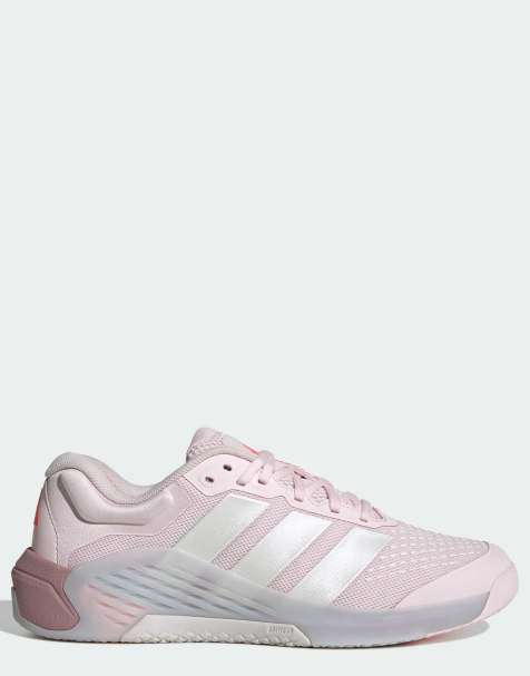 adidas performance Dropset 4 scarpe da training in rosa distillato / metallico - view 1