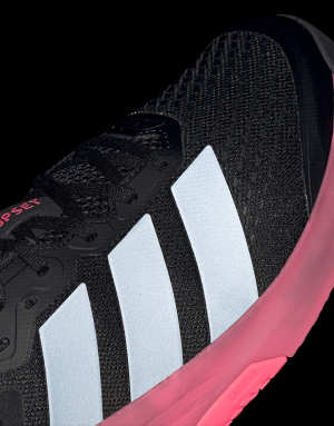 adidas performance Dropset 4 training trainers in black and pink