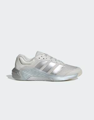 adidas Performance Dropset 4 training trainers in grey and silver