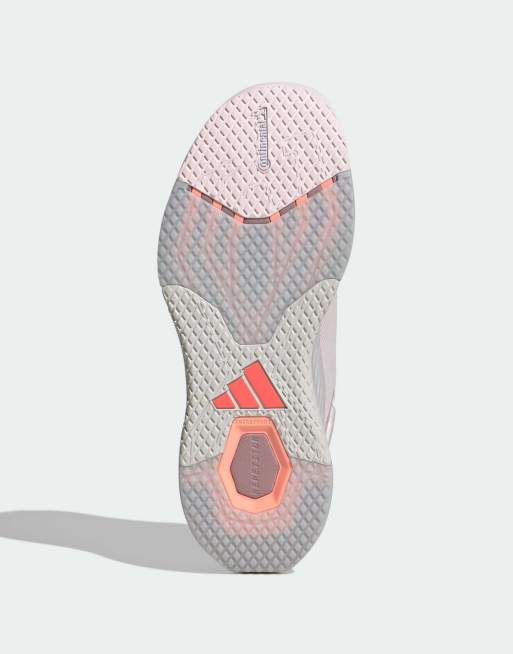 adidas Performance Dropset 4 zapatillas de entrenamiento en rosa y blanco, 5 de 7