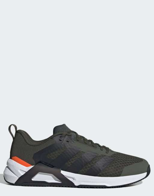 adidas performance – Dropset Control – Mörkgröna, svarta, orange träningsskor