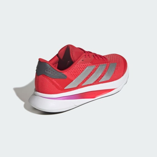 adidas Performance Duramo sl 2 running shoes in better scarlet / silver metallic, 4 of 4