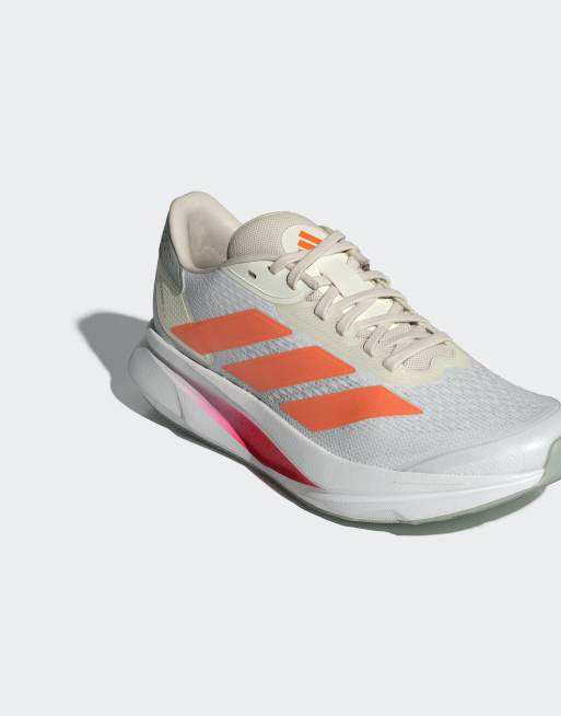 adidas gazelle silver green womens adidas Men's Adios Pro 4 Running Shoes in Cloud White/Lucid Orange/Luc – Up  & Running main image 0