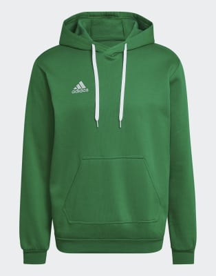 adidas Performance - Entrada 22 - Sweat à capuche molletonné - Vert et blanc