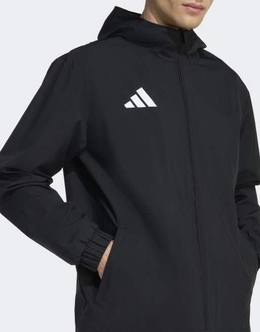 adidas Performance – Entrada26 – Czarno-biała kurtka na każdą pogodę, 2 z 4