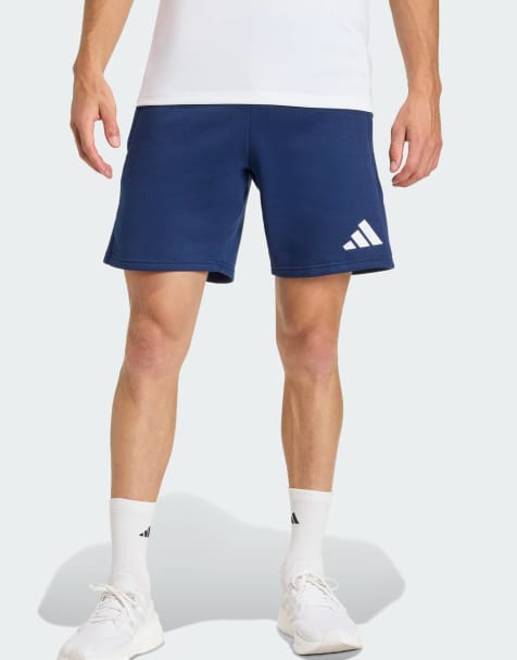 adidas Performance - Entrada 26 - Short molletonné - Bleu marine équipe 2/blanc - view 1