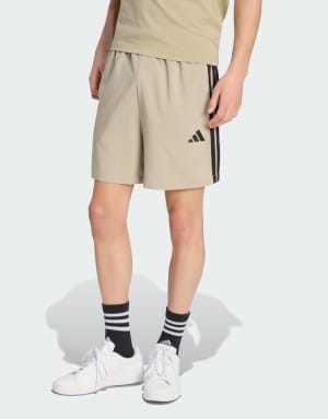 adidas performance Essentials 3-stripes chelsea shorts in wonder cargo and black