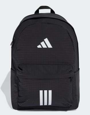 Zaini Adidas Essentials 3-Stripes Backpack Back To School 2 Donna Nero Unica Tessuto - Immagine 3