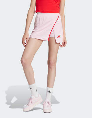 adidas performance - Essentials - Baumwoll-Skort in klarem Rosa mit Farbakzent
