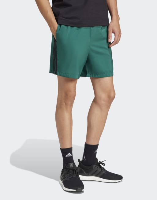 adidas Performance - Essentials - College-grønne og sorte Chelsea-shorts med 3 striber, 3 af 3