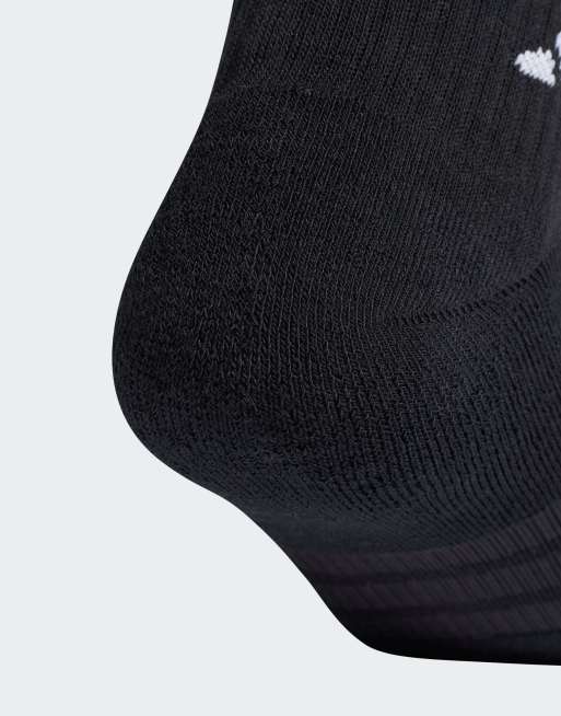 adidas performance - Essentials - Confezione da 6 paia di calzini ammortizzati nero/nero/bianco, 2 di 3