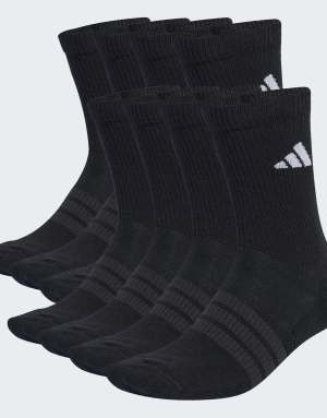 adidas performance Essentials cushioned crew sock 10pp in black / white