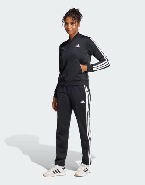 adidas performance – Essentials – Czarny dres z 3 paskami - view 1