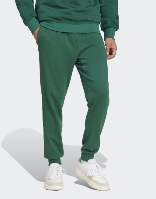 adidas Performance - Essentials - Feel Cozy - Pantalon en tissu éponge - Vert universitaire/noir