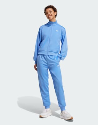 adidas Performance - Essentials Feel Cozy - Trainingsanzug in Blue Fusion-Blau