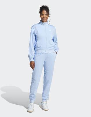 adidas Performance - Essentials - Feel Cozy - Trainingsanzug in Glow Blue-Blau