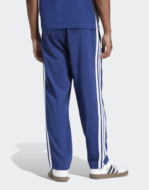 adidas Performance Essentials – Granatowo-białe spodnie z luźnym dołem i 3 paskami, 2 z 4