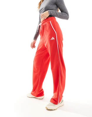 adidas Performance - Essentials - Hose aus French Terry in leuchtendem Rot