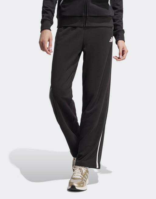 adidas Performance – Essentials – Hose aus Sommersweat in Schwarz mit Farbakzent