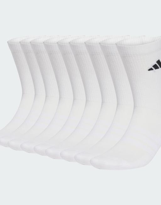 adidas Performance - Essentials - Hvide og sorte sportssokker med stødabsorbering i pakke med 10 par