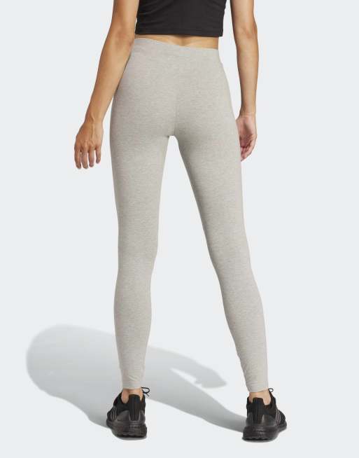 adidas performance - Essentials - Katoenen legging in medium gemêleerd grijs / zwart, 3 van 4