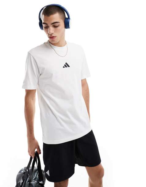 adidas Performance - Essentials - Maglietta in jersey bianca con logo piccolo - view 1