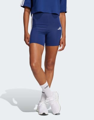 Adidas Blu Short Essentials 3-Stripes - Immagine 2