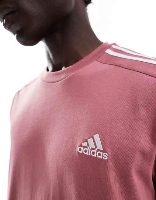 Adidas 3 stripes shirt rood online