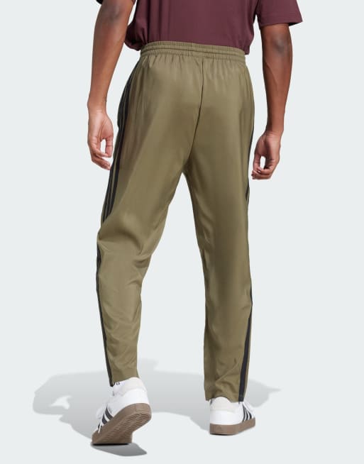 adidas performance - Essentials - Stanford broek met 3-Stripes en open zoom in olive strata / zwart, 3 van 4