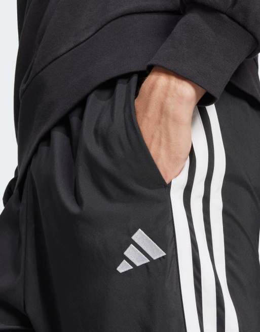 adidas performance - Essentials - Stanford broek met 3-Stripes en open zoom in zwart / wit, 4 van 4