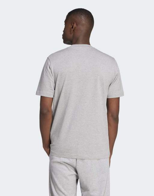 adidas Performance - Essentials - T-shirt avec large logo - Gris moyen chiné et noir, 2 de 4