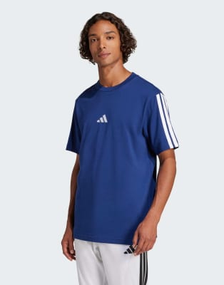 Essentials - T-shirt en jersey  3 bandes - fonc/blanc - Adidas Performance - Modalova