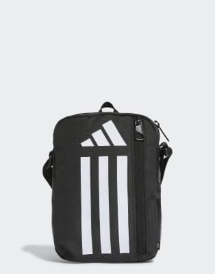 adidas Performance - Essentials - Trainings-Schultertasche in Schwarz/Weiß
