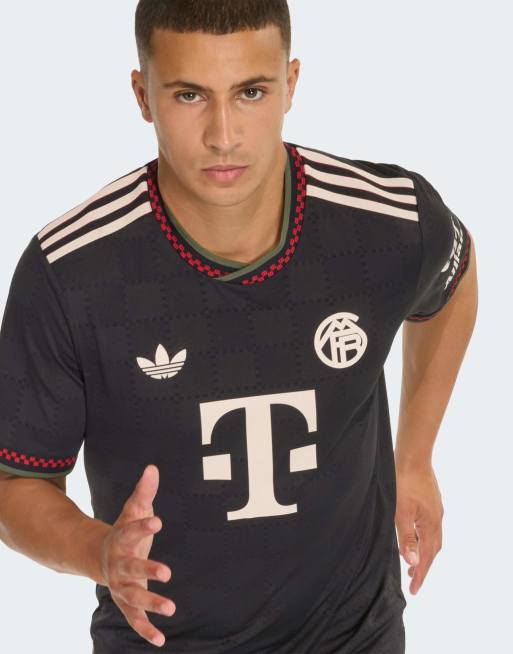 adidas Performance – FC Bayern 25/26 – Third – Authentic-Trikot in Schwarz und Elfenbein, 4 von 4