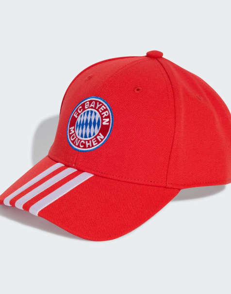 adidas performance Fc bayern home baseball cap in red and white - view 1