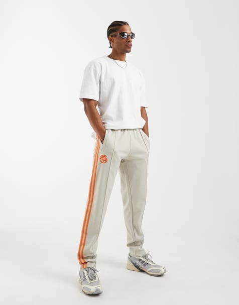 adidas performance Fc bayern originals track pants in beige - view 1