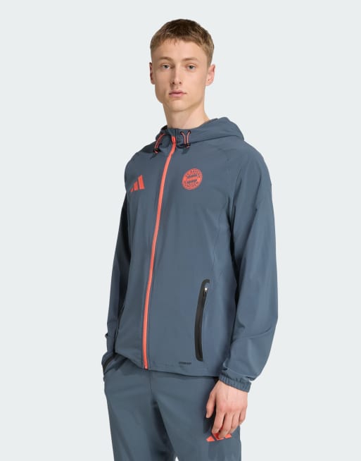 adidas Performance - FC Bayern Tiro 25 Competition - Giacca da trasferta riflettente color onice audace / corallo easy
