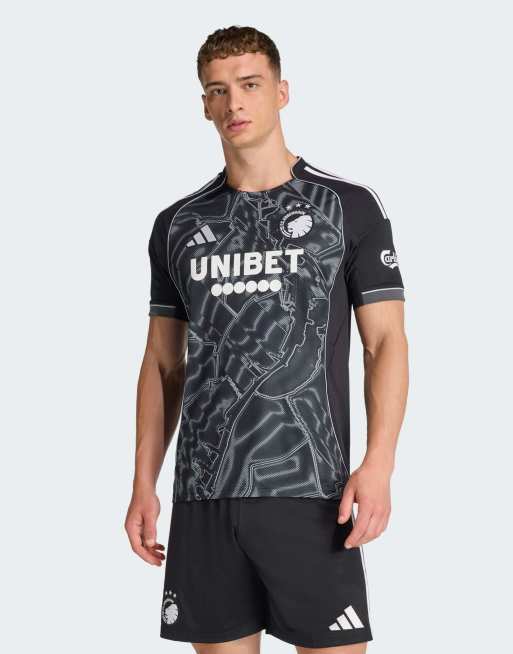 adidas Performance - F.C. Copenhagen - 25/26 - Uitshirt in zwart / wit