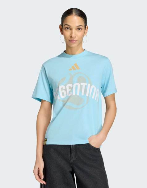 adidas Performance – Fifa World Cup 26™ Argentina – T-Shirt in Eisblau - view 1