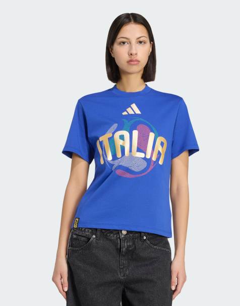 adidas performance Fifa world cup 26™ italy t-shirt in bold blue - view 1