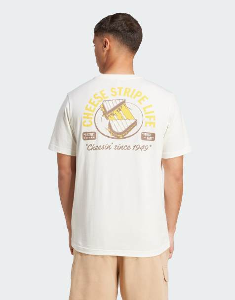 adidas performance Food grilled cheese graphic tee in off white - view 1