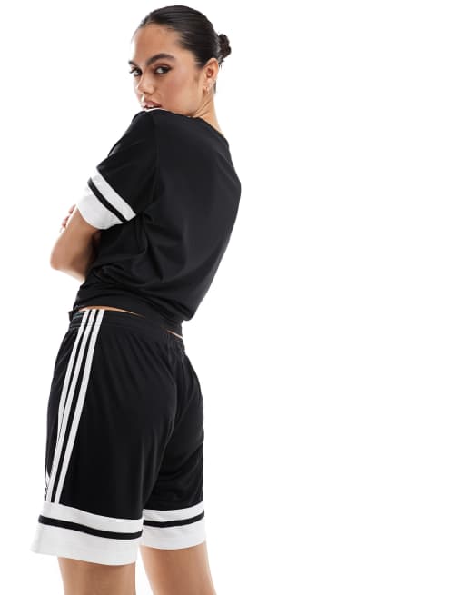 adidas Performance - Football - Squadra 25 - Short in zwart en wit, 4 van 5
